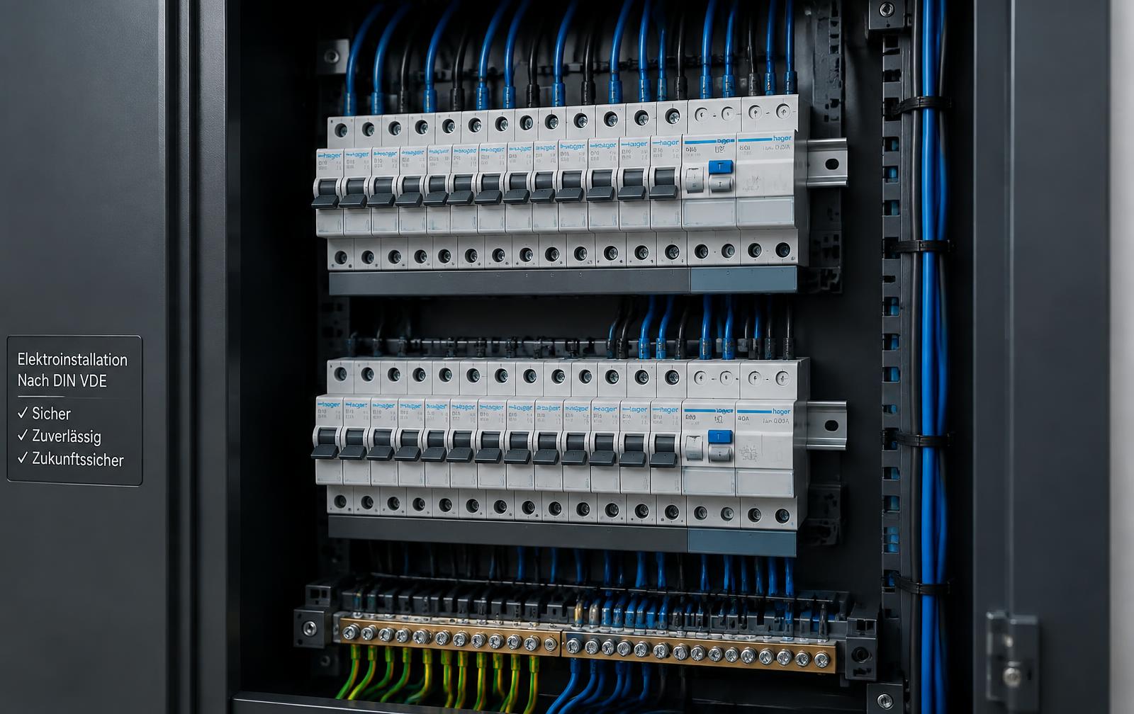 Moderner Sicherungskasten – Elektroinstallation in Ostfildern